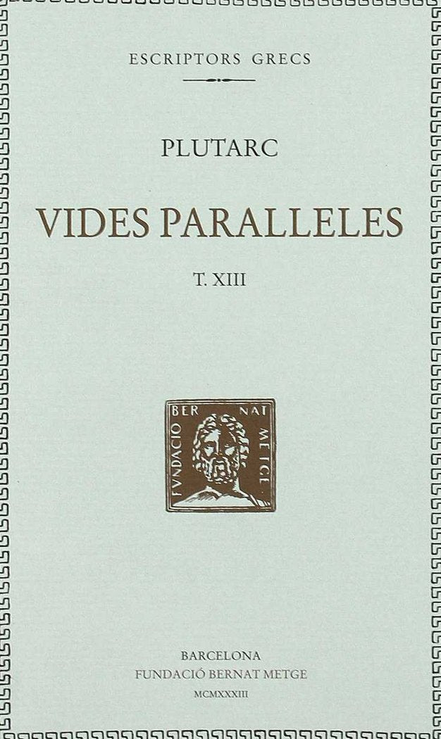Vides paral·leles, vol. XIII: Licurg i Numa. Lisandre i Sul·la, de Plutarc | portada del libro