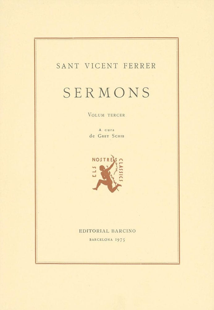 SERMONS III (V.FERRER) | portada del libro