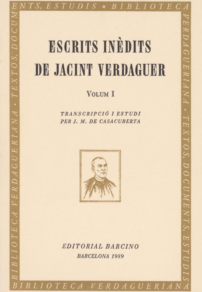 Escrits inédits de Jacint Verdaguer. (T.1) | portada del libro