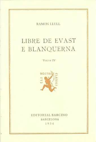 Llibre de evast e blanquerna. (T.4) | portada del libro