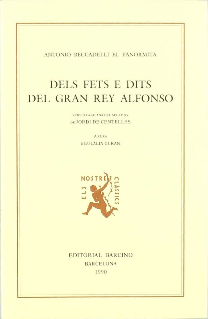 Dels fets e dits del gran rey Alfonso | portada del libro