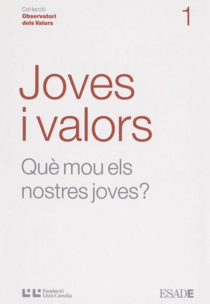 JOVES I VALORS, de SAEZ GIOL, LLUIS | portada del libro
