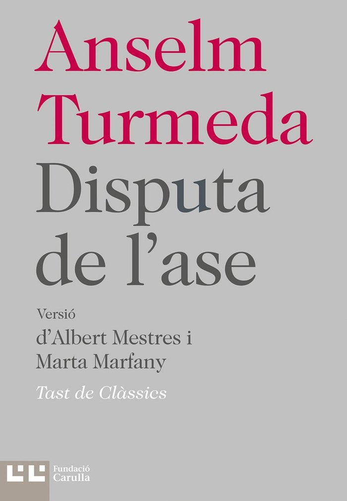 La disputa de l'ase, de Turmeda | portada del libro