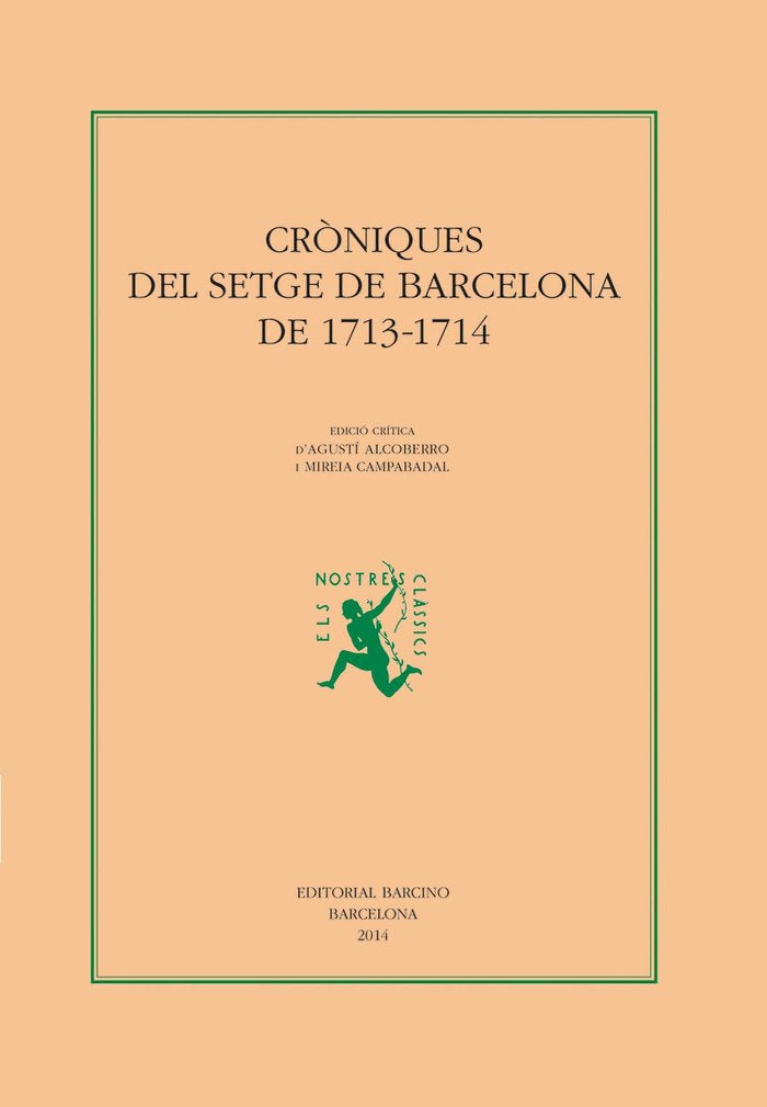 CRONIQUES DEL SETGE DE BARCELONA, de DIVERSOS | portada del libro