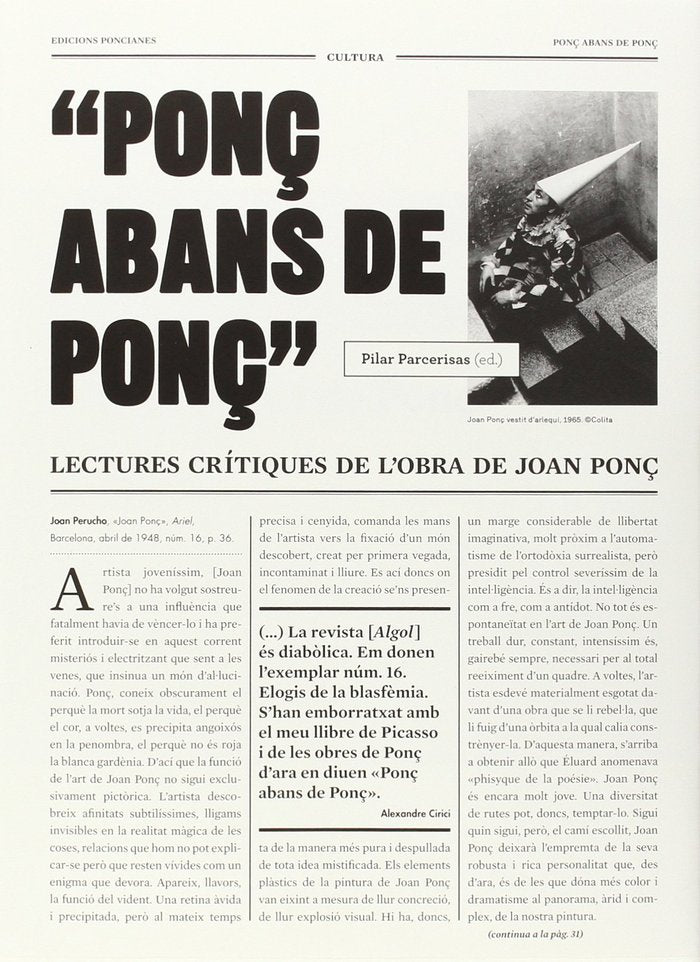 Ponç abans de Ponç, de PARCERISAS, PILAR | portada del libro