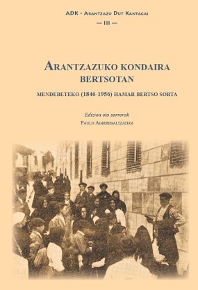 Arantzazuko kondaira bertsotan | portada del libro