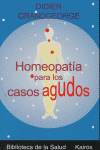 Homeopatía para los casos agudos, de Grandgeorge, Didier | portada del libro