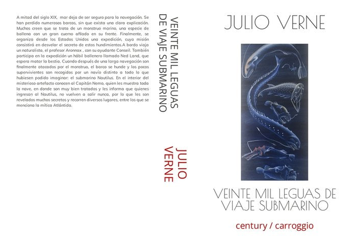 VEINTE MIL LEGUAS DE VIAJE SUBMARINO, de VERNE, JULIO | portada del libro