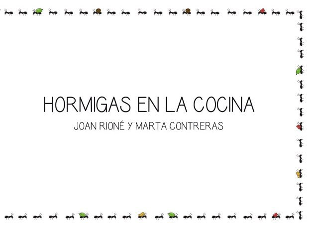 HORMIGAS EN LA COCINA, de RIONÉ TORTAJADA | portada del libro