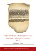 Pedro de Osma y Fernando de Roa. Comentario a la Política de Aristóteles Vol. I, de Labajos Alonso | portada del libro
