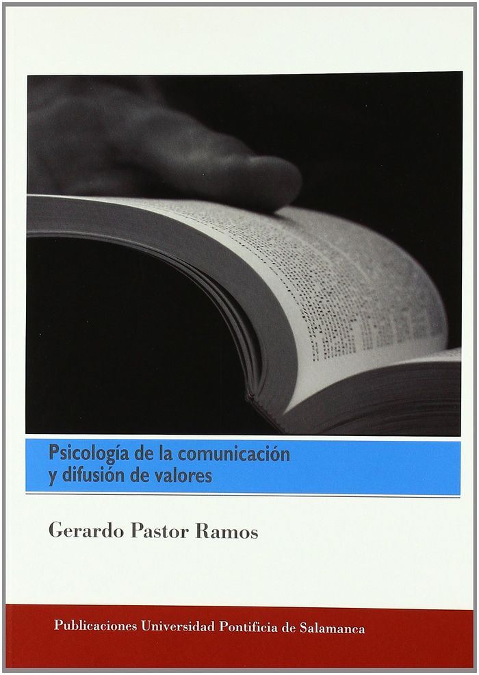 Psicología de la comunicación y difusión de valores, de Pastor Ramos | portada del libro