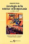 Antologia de la música contemporània del 1900 al 1959, de Homs Oller, Joaquim | portada del libro