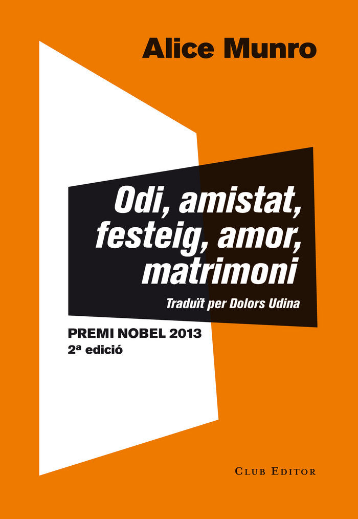 ODI AMISTAT FESTEIG AMOR MATRIMONI, de Munro | portada del libro