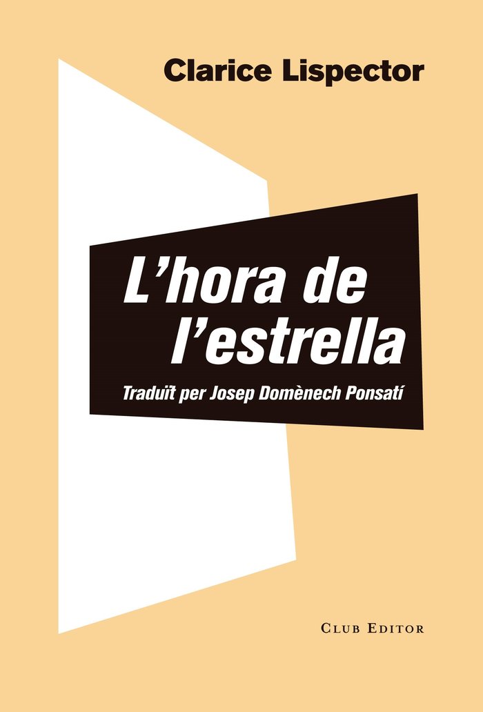 L'hora de l'estrella, de Lispector, Clarice | portada del libro