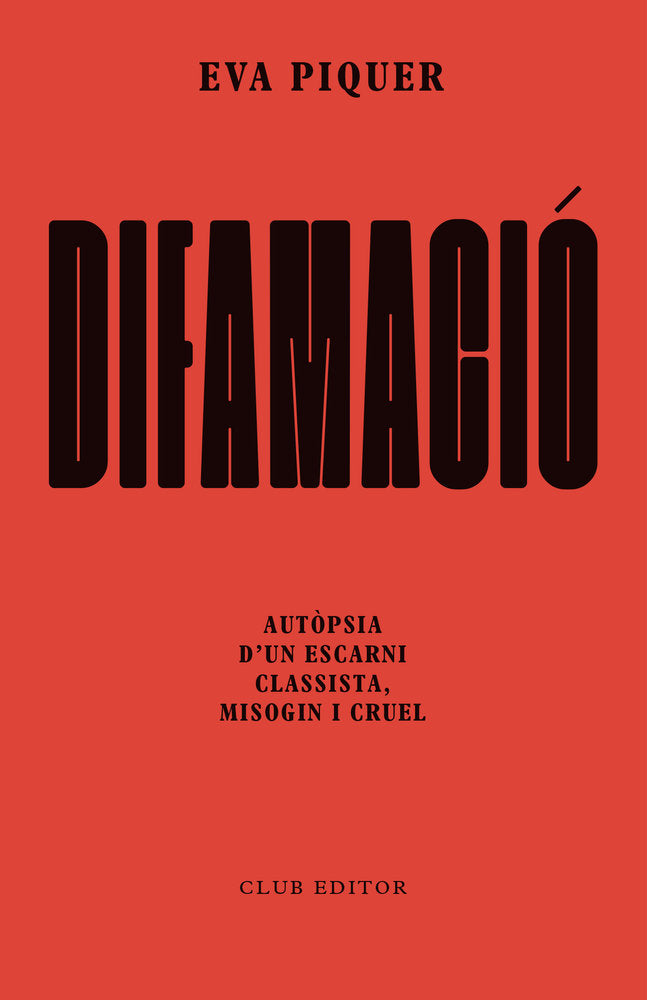 DIFAMACIO, de PIQUER | portada del libro