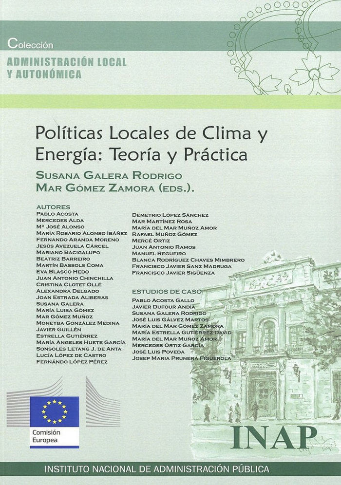 Políticas Locales de Clima y Energía:Teoría y Práctica, de GALERA RODRIGO | portada del libro
