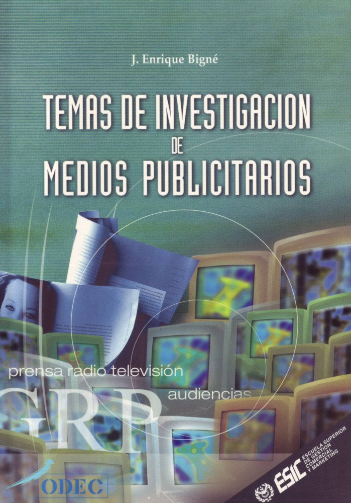 Temas de investigación de medios publicitarios, de Bigné | portada del libro