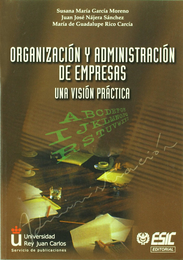 Organización y administración de empresas, de García Moreno | portada del libro