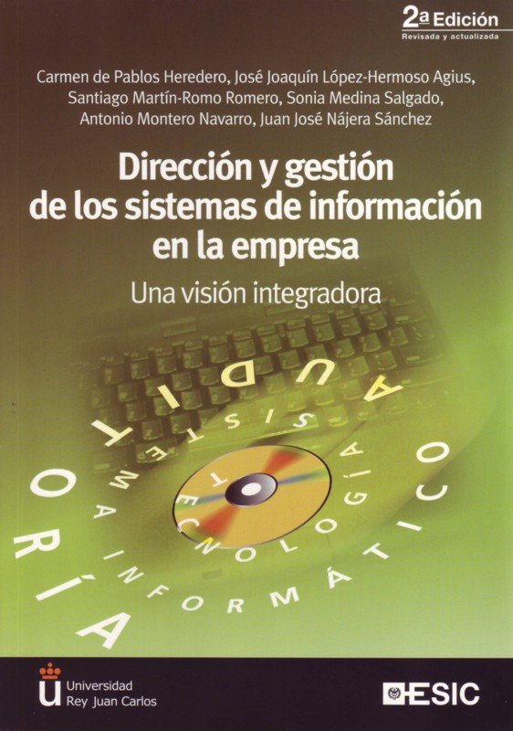 Dirección y gestión de los sistemas de información en la empresa, de de Pablos Heredero | portada del libro