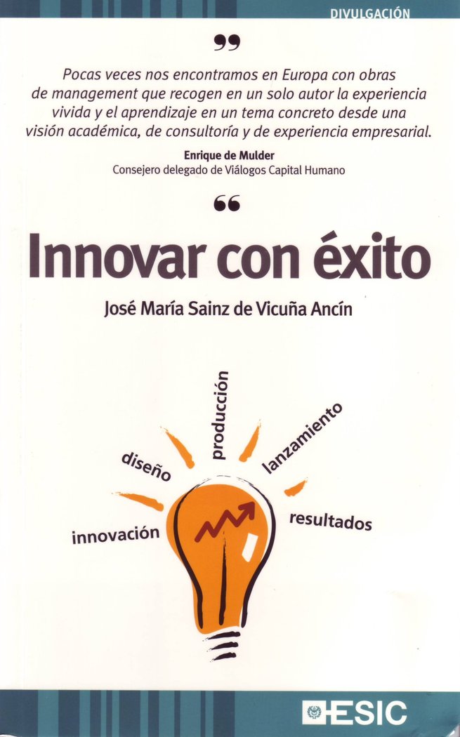 Innovar con éxito, de Sainz de Vicuña Ancín | portada del libro