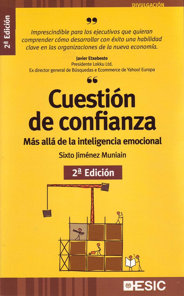 Cuestión de confianza, de Jiménez Muniain, Sixto | portada del libro