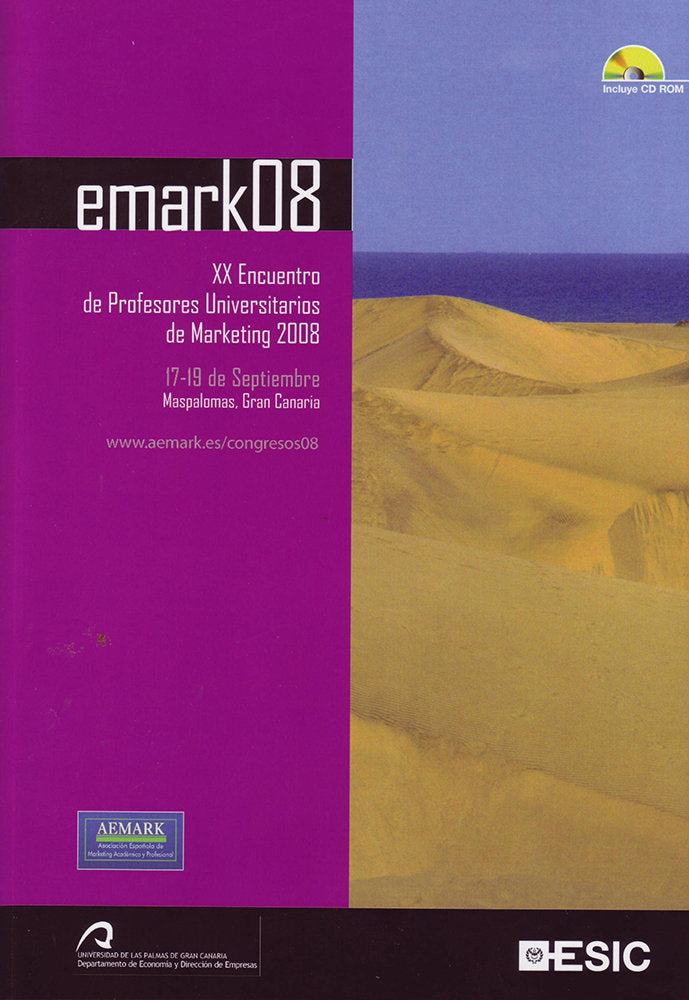 XX Encuentro de Profesores Universitarios de Marketing 2008 en Oviedo, de Varios autores | portada del libro
