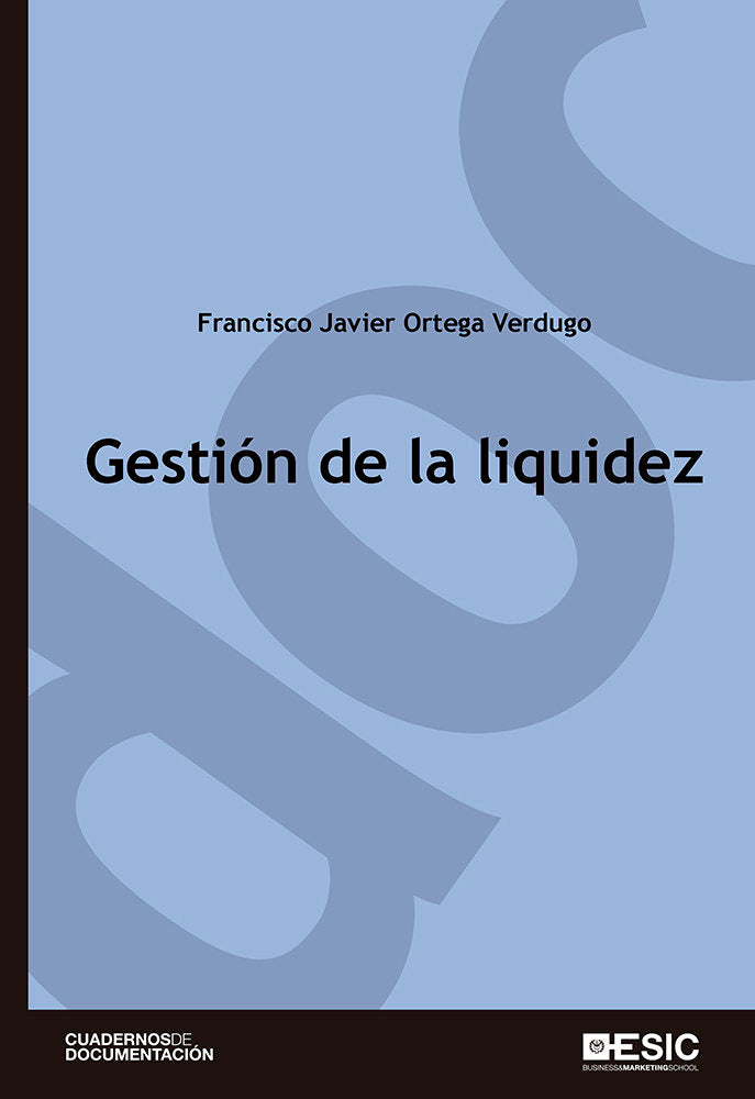 Gestión de la liquidez, de Ortega Verdugo, Francisco Javier | portada del libro