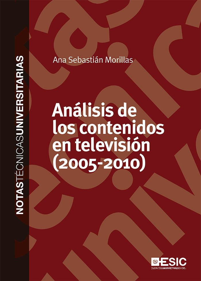 Análisis de los contenidos violentos en televisión (2005-2010), de Sebastián Morillas, Ana | portada del libro