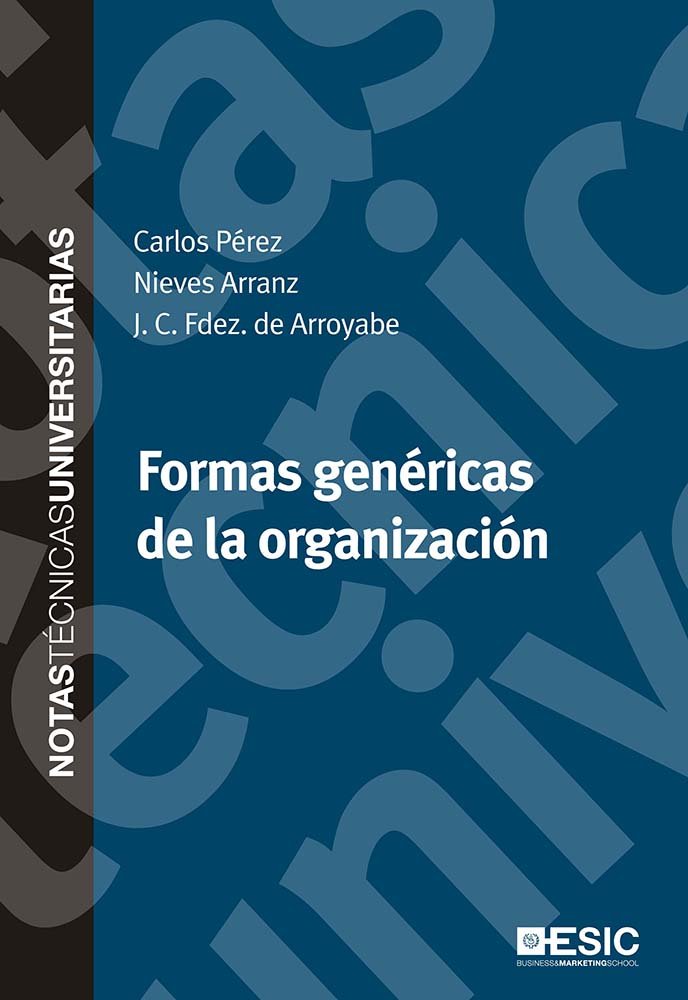 Formas genéricas de la organización, de Pérez Rivero, Carlos Alberto | portada del libro