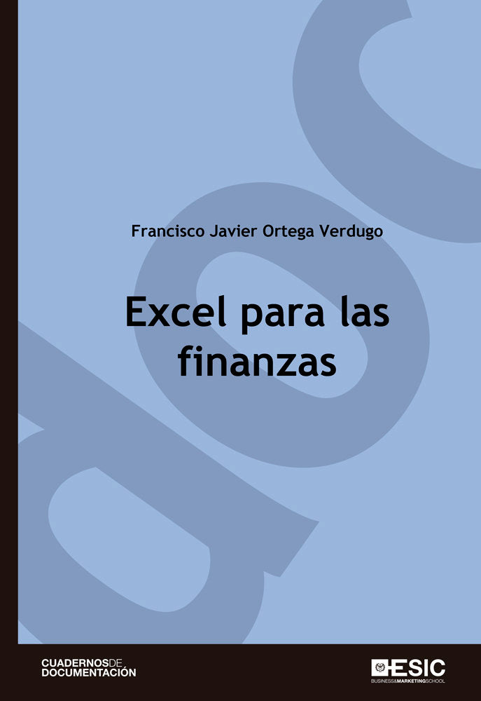 Excel para las finanzas, de Ortega Verdugo, Francisco Javier | portada del libro