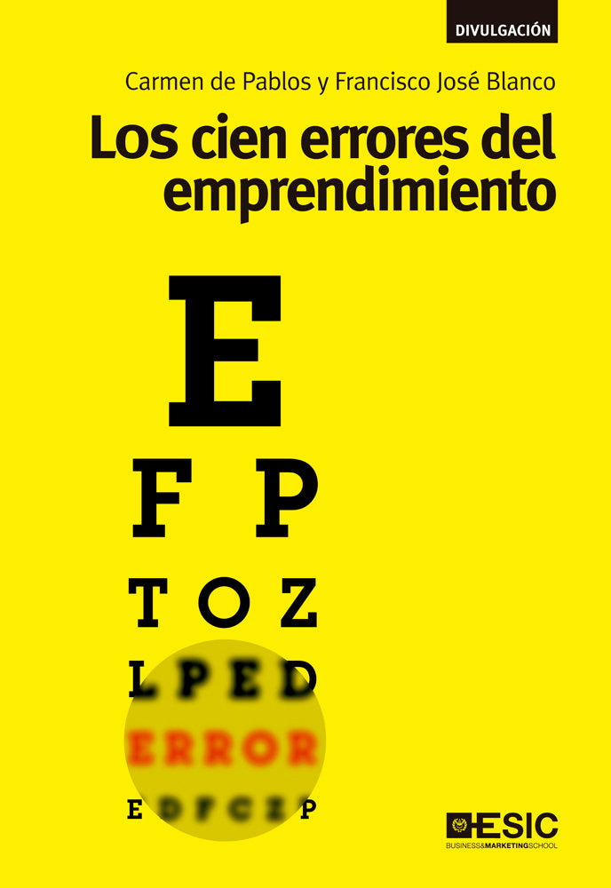 Los cien errores del emprendimiento, de de Pablos Heredero, Carmen | portada del libro
