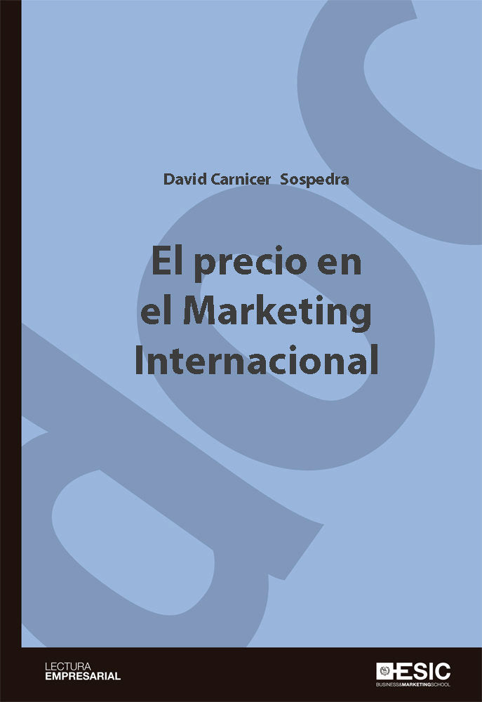 El precio en el Marketing Internacional, de Carnicer Sospedra, David | portada del libro