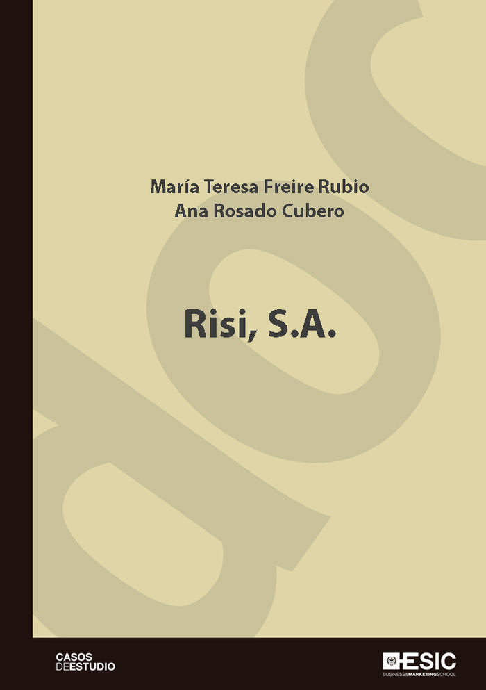 Risi, S.A., de Freire Rubio | portada del libro