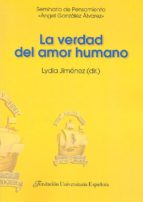 VERDAD DEL AMOR HUMANO, de LYDIA JIMENEZ | portada del libro