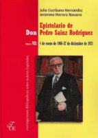 Epistolario de don Pedro Sainz Rodriguez, de Julio Escribano Hernández | portada del libro