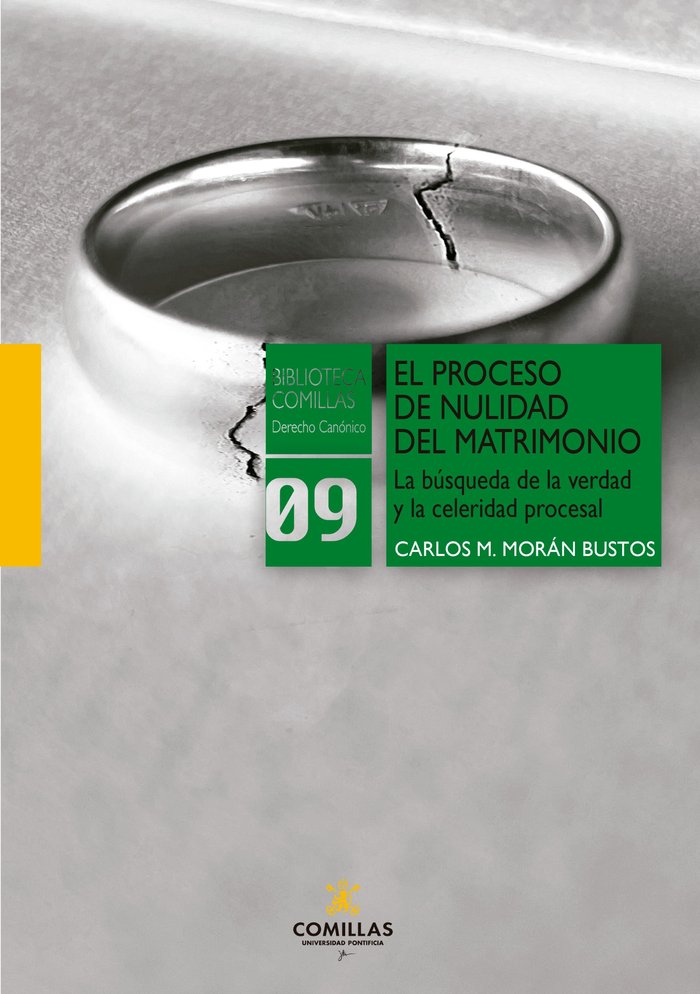 EL PROCESO DE NULIDAD DEL MATRIMONIO, de CARLOS MANUEL MORAN BUSTOS | portada del libro