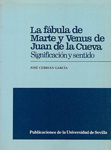 LA FABULA DE MARTE Y VENUS, de SIN AUTOR | portada del libro