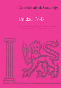 Curso de Latín de Cambridge Libro del Alumno IV-B, de Varios autores | portada del libro