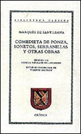 Comedieta de ponza, sonetos, serranillas y otras obras, de SANTILLANA | portada del libro