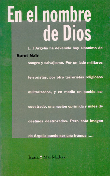 En el nombre de Dios, de Naïr, Sami | portada del libro