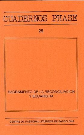Sacramento de la reconciliación y Eucaristía, de Rovira Belloso, J.M. | portada del libro