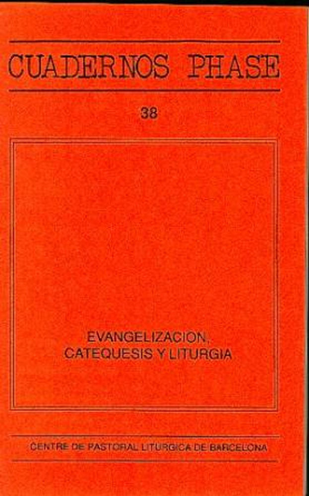 Evangelización, catequesis y liturgia, de COFFY | portada del libro