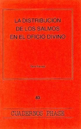 Distribución de los salmos en el oficio divino, La, de FARNES SCHERER | portada del libro