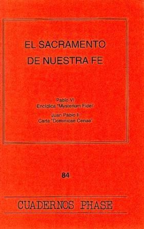 Sacramento de nuestra fe, El, de Pablo VI | portada del libro