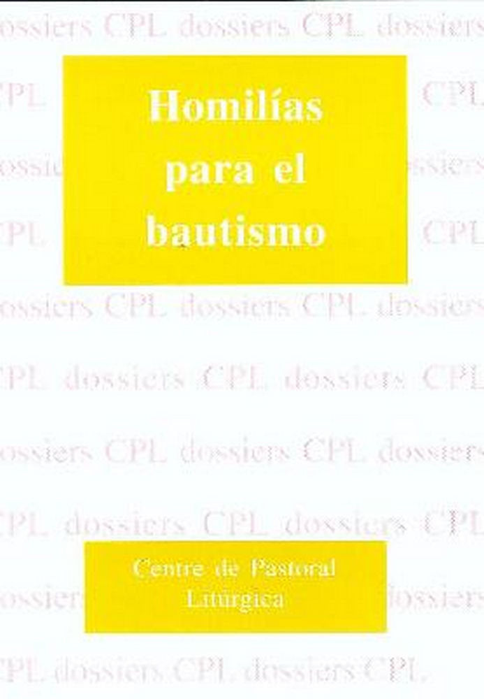 HOMILIAS PARA EL BAUTISMO, de LLIGADAS VENDRELL, JOSEP | portada del libro