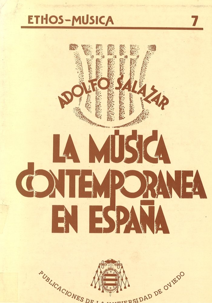 La música contemporánea en España, de Salazar | portada del libro