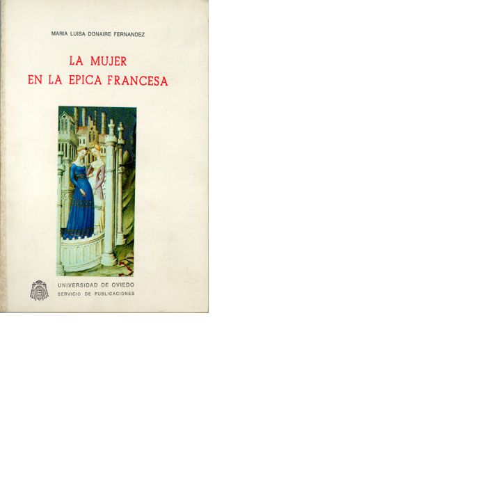 La mujer en la épica francesa, de Donaire Fernández | portada del libro