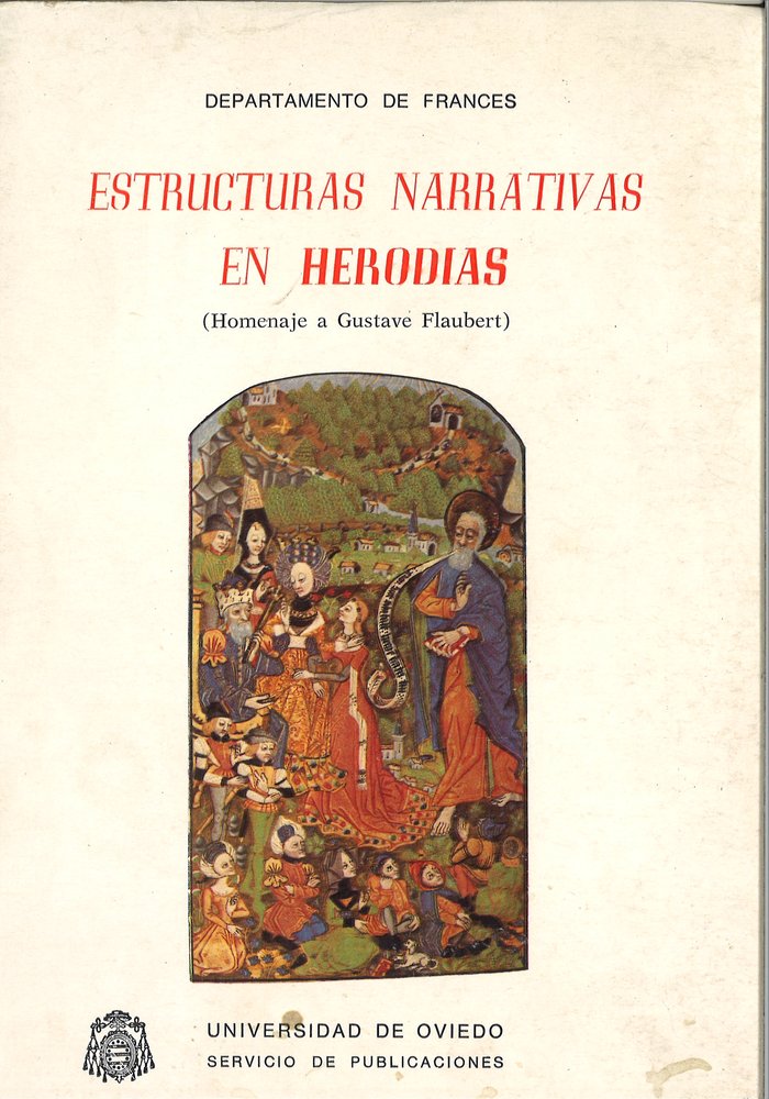 Estructuras narrativas en Herodias (homenaje a Gustav Flaubert), de Aragón Fernández | portada del libro