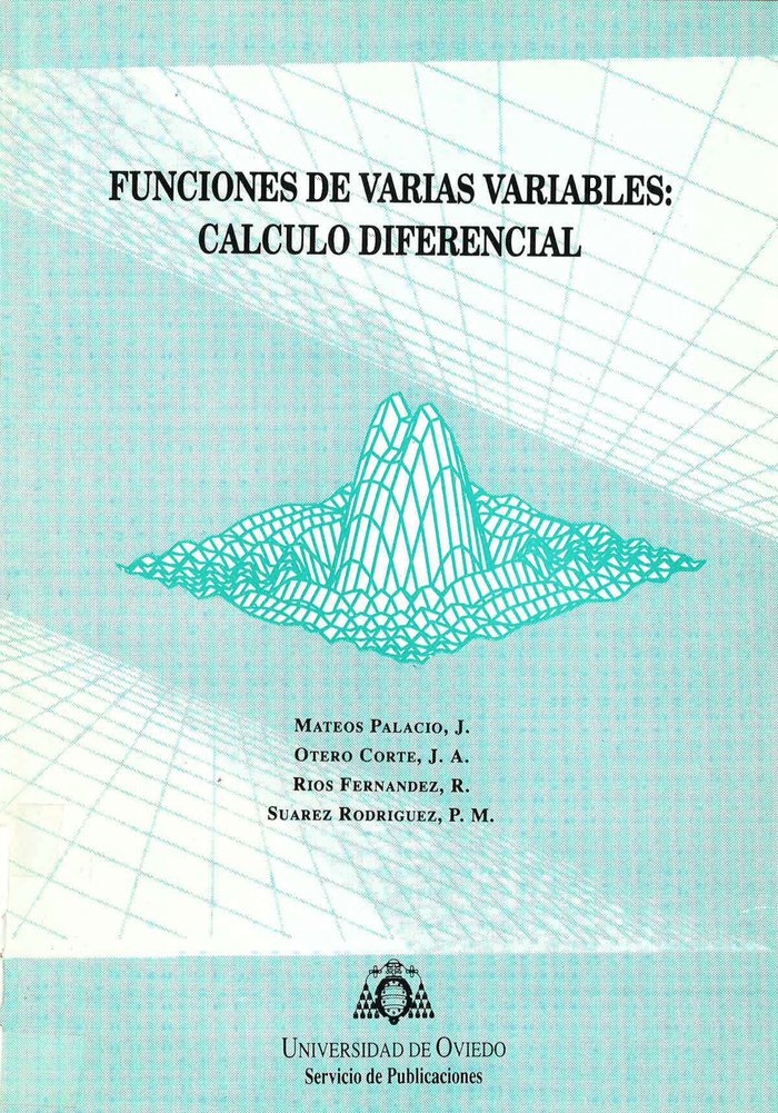 Funciones de varias variables. Cálculo diferencial, de Mateos Palacio | portada del libro