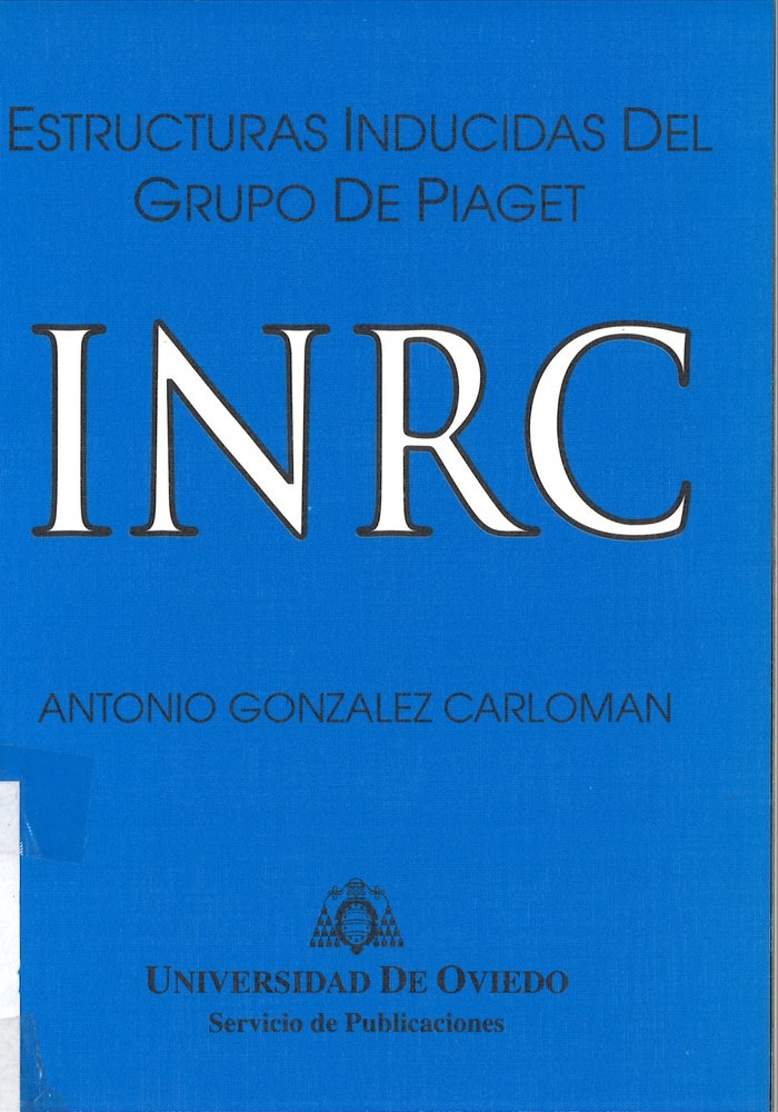 Estructuras inducidas del grupo de Piaget, de González Carlomán | portada del libro